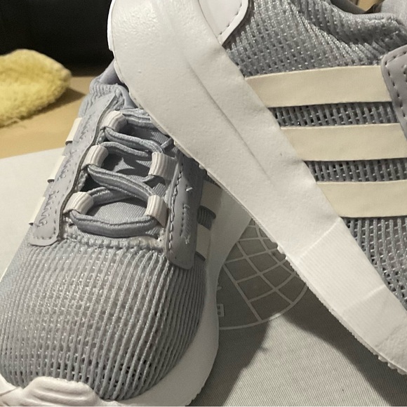 New with tag: Toddler boys' gray with white stripes. - Picture 3 of 4